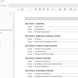 Hyundai Forklift HBF 15III HBF 18III Service Manual - PDF