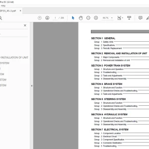 Hyundai Forklift HDF 35III HDF 45III Service Manual - PDF