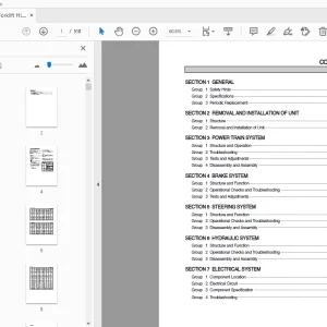 Hyundai Forklift HLF20/25/30-5 Service Manual - PDF