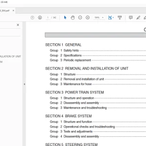 Hyundai Forklifts 70D-9VB Service Manual - PDF