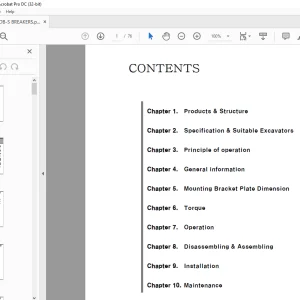 Hyundai HDB-S BREAKERS Operation Manual  - PDF DOWNLOAD