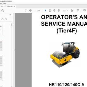 Hyundai HR110/120/140C-9 (Tier4F) Operator's & Service Manual