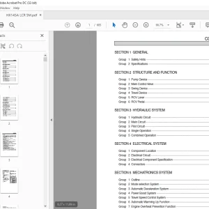 Hyundai HX145A LCA Crawler Excavator Service Manual 2023  - PDF DOWNLOAD