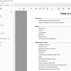Hyundai HX220LL, HX220RB Crawler Excavator Operator's Manual 2023 - PDF DOWNLOAD