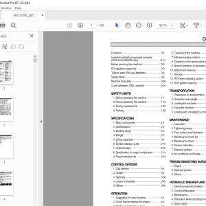 Hyundai HX220NL Crawler Excavator Operator's Manual 2023 - PDF DOWNLOAD