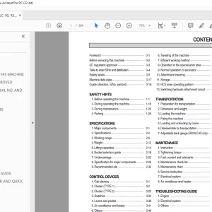 Hyundai Rabax R480LC-9S R520LC-9S R520LC-9S FS Crawler Excavator Operator's Manual 2023 PDF