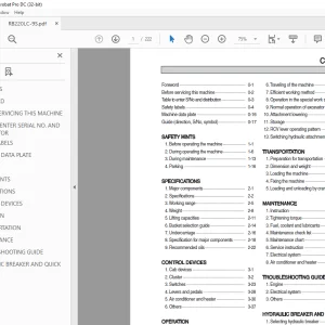 Hyundai RB220LC-9SB Brazil Operator Manual - PDF DOWNLOAD