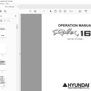 Hyundai R210W-9SMH Material Handler Parts & Service Instruction Manual - PDF DOWNLOAD