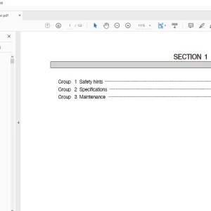 Hyundai Skid Steer Loader HSL810 Service Manual  - PDF DOWNLOAD