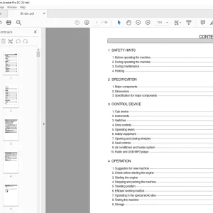 Hyundai Wheel Loader HB90/HB100 Operator Manual  - PDF DOWNLOAD