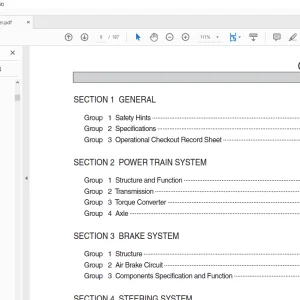 Hyundai Wheel Loader SL33 Service Manual - PDF DOWNLOAD