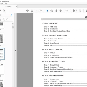 Hyundai Wheel Loader SL730 Service Manual  - PDF DOWNLOAD