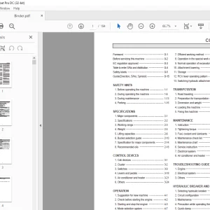 Hyundai Wheeled Excavator R140w-7 Operator Manual  -  PDF DOWNLOAD