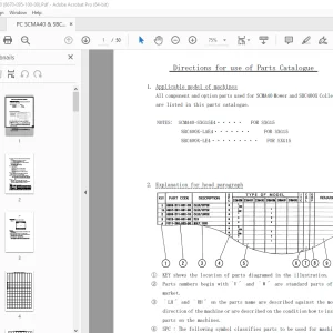 ISEKI SCMA40 Mower & SBC400X Collector Parts Manual - PDF DOWNLOAD