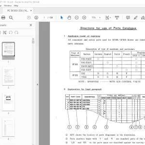 ISEKI SF300/SF330 Mower Parts Manual 1636-097-100-10 - PDF DOWNLOAD