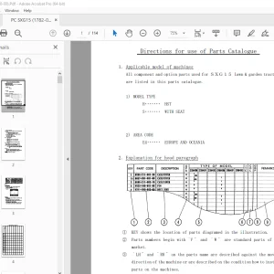ISEKI SXG15 lawn & garden tractors Parts Manual - PDF DOWNLOAD