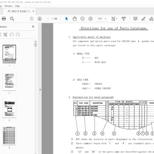 ISEKI SXG15H Lawn & Garden Tractors Parts Manual - PDF DOWNLOAD