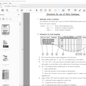ISEKI Tractor SGR17/SGR19/SGR22 Parts Manual - PDF DOWNLOAD