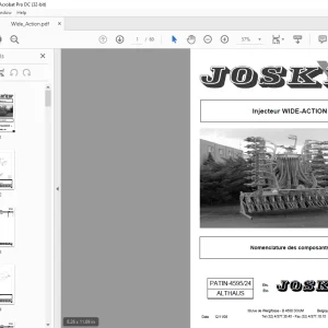 Joskin Injecteur WIDE-ACTION Ersatzteilhandbuch - PDF DOWNLOAD