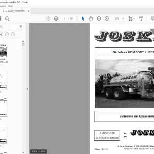 Joskin KOMFORT 2 12000 TS Ersatzteilhandbuch - PDF DOWNLOAD