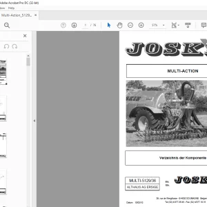 Joskin MULTI-ACTION 5129/36 Ersatzteilhandbuch - PDF DOWNLOAD