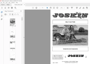 Joskin MULTI-ACTION Ersatzteilhandbuch - PDF DOWNLOAD