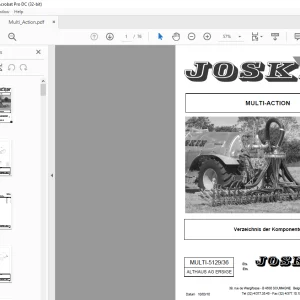Joskin MULTI-ACTION Ersatzteilhandbuch   - PDF DOWNLOAD