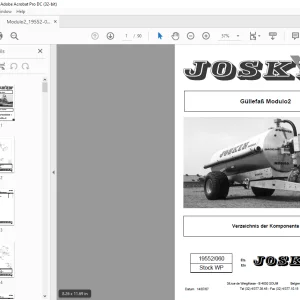Joskin Modulo2 19552/060 Ersatzteilhandbuch-  PDF DOWNLOAD