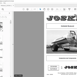Joskin Modulo2 20336/060 Ersatzteilhandbuch - PDF DOWNLOAD