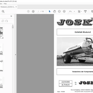 Joskin Modulo2 22235/060 Ersatzteilhandbuch - PDF DOWNLOAD