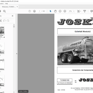 Joskin Modulo2 T23660/100 ERSATZTEILHANDBUCH  - PDF DOWNLOAD