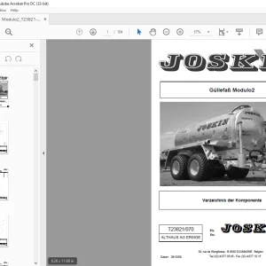 Joskin Modulo2 T23817/070 ERSATZTEILHANDBUCH -  PDF DOWNLOAD