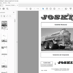 Joskin Modulo2 T23841/060 Ersatzteilhandbuch - PDF DOWNLOAD