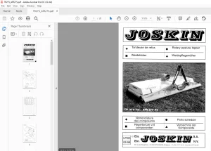 Joskin TR275 ATR275 Ersatzteilhandbuch - PDF DOWNLOAD