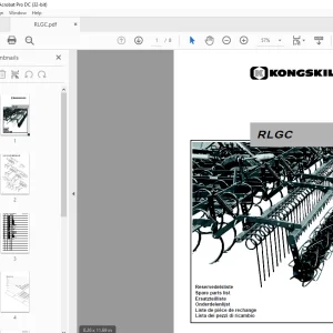 KONGSKILDE RLGC Parts Manual - PDF DOWNLOAD