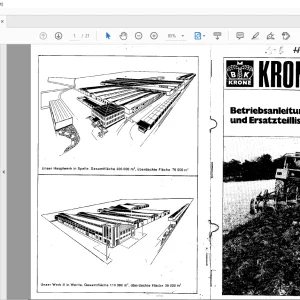 KRONE Fidux 120/140 Bedienungsanleitung und Ersatzteilliste Manual