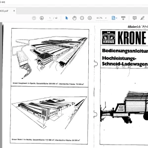 KRONE Schneid-ladwagen HSL 2400 Hochleistunp- Betriebsanleitung Manual