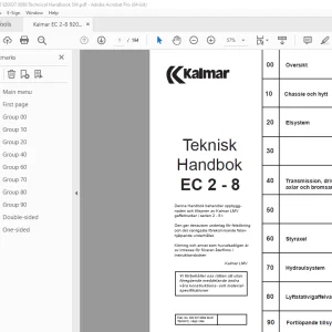 Kalmar EC 2-8 Teknisk Handbok - PDF DOWNLOAD