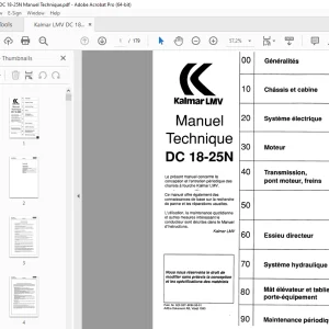 Kalmar LMV DC 18-25N Manuel Technique - PDF DOWNLOAD