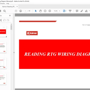 Kalmar Reading RTG Wiring Diagram Manual - PDF DOWNLOAD