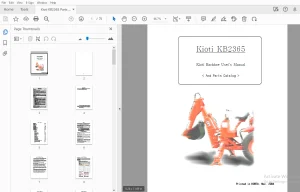 Kioti KB2365 Parts Manual - PDF
