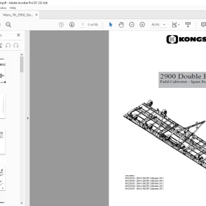Kongskilde 2900 Double Fold Spare parts list Manual - PDF DOWNLOAD