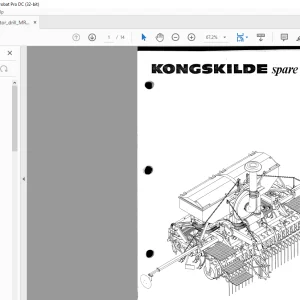 Kongskilde Cultivator_drill_MRK1 Parts List Manual  - PDF DOWNLOAD