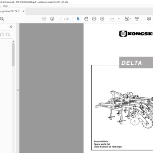 Kongskilde DELTA 2003 Spare parts list Manual - PDF DOWNLOAD