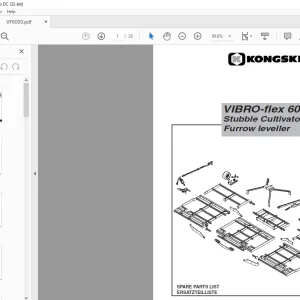 Kongskilde S & DC Spare Parts List Manual - PDF DOWNLOAD
