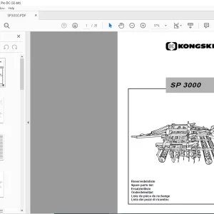 Kongskilde CDGC Spare Parts List Manual- PDF DOWNLOAD