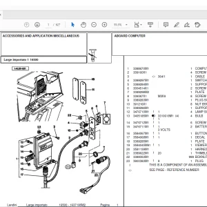 Landini 16500 Accessories Parts Manual - PDF DOWNLOAD