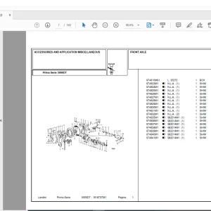 Landini 5000DT Accessories Parts Manual - PDF DOWNLOAD