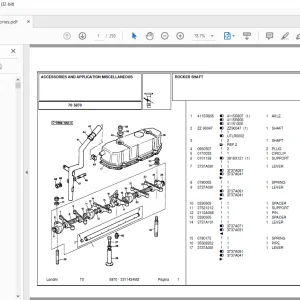 Landini 5870 Tractor Spare Parts Catalog PDF Download