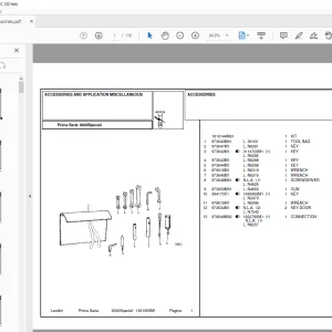Landini 6000_Special Accessories Parts Manual -  PDF DOWNLOAD